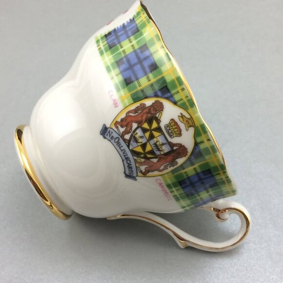 Vtg Clan Campbell Royal Standard Bonnie Scotland Teacup Saucer Fine Bone China - Picture 7 of 10